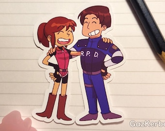 3" Vinyl Sticker RE2 - Leon and Claire 'Bros'