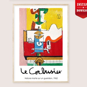 Corbusier Print Digital Abstract Art - Cubism Art Poster Le Corbusier Download, Le Corbusier Cubist Paintings Corbusier Poster Digital