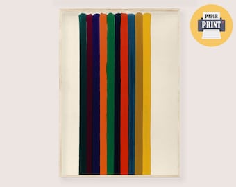 Morris Louis Exposition Poster Print - Morris Number 4 Print vintage Giclee Mid Century Modern Abstract Art Morris Louis Veils Artwork