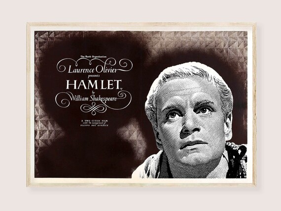 Hamlet Movie 1948 Poster Vintage Film Poster Laurence - Etsy