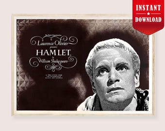 ハムレット 1948 ローレンス・オリヴィエ ビンテージ映画ポスター復刻