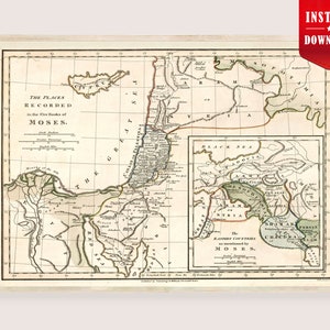 Cinco Libros de Moisés Mapa Histomap Bíblico Descargar - Mapa Bíblico Mapa Cronológico Cristiano Vida Toah Cristo Arte Bíblico Línea de Tiempo Biblia