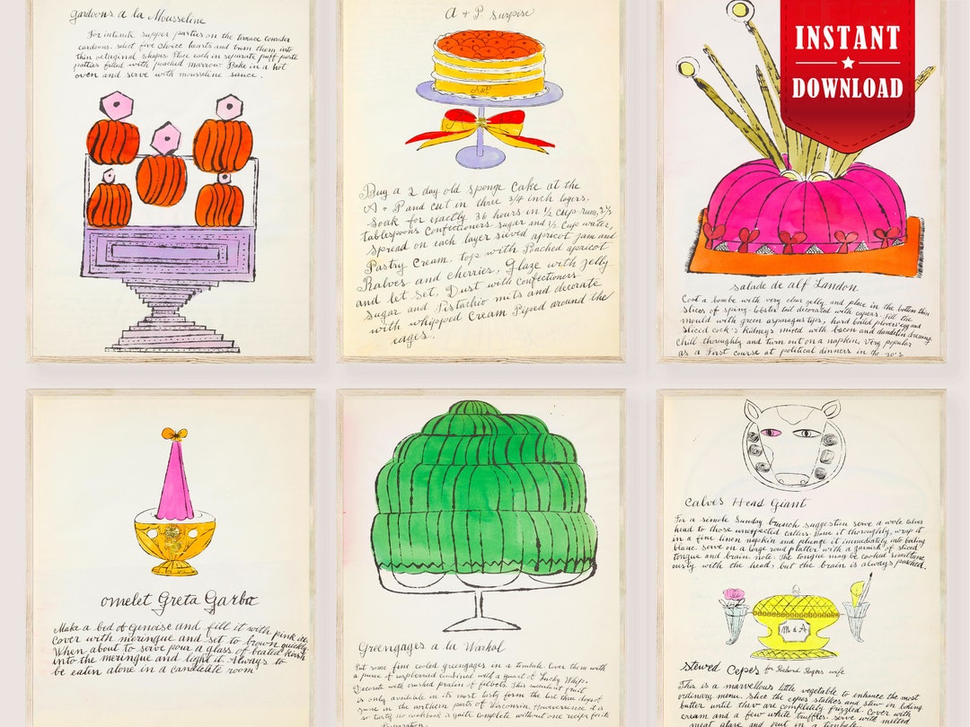 Andy Warhol's soup recipe notebook