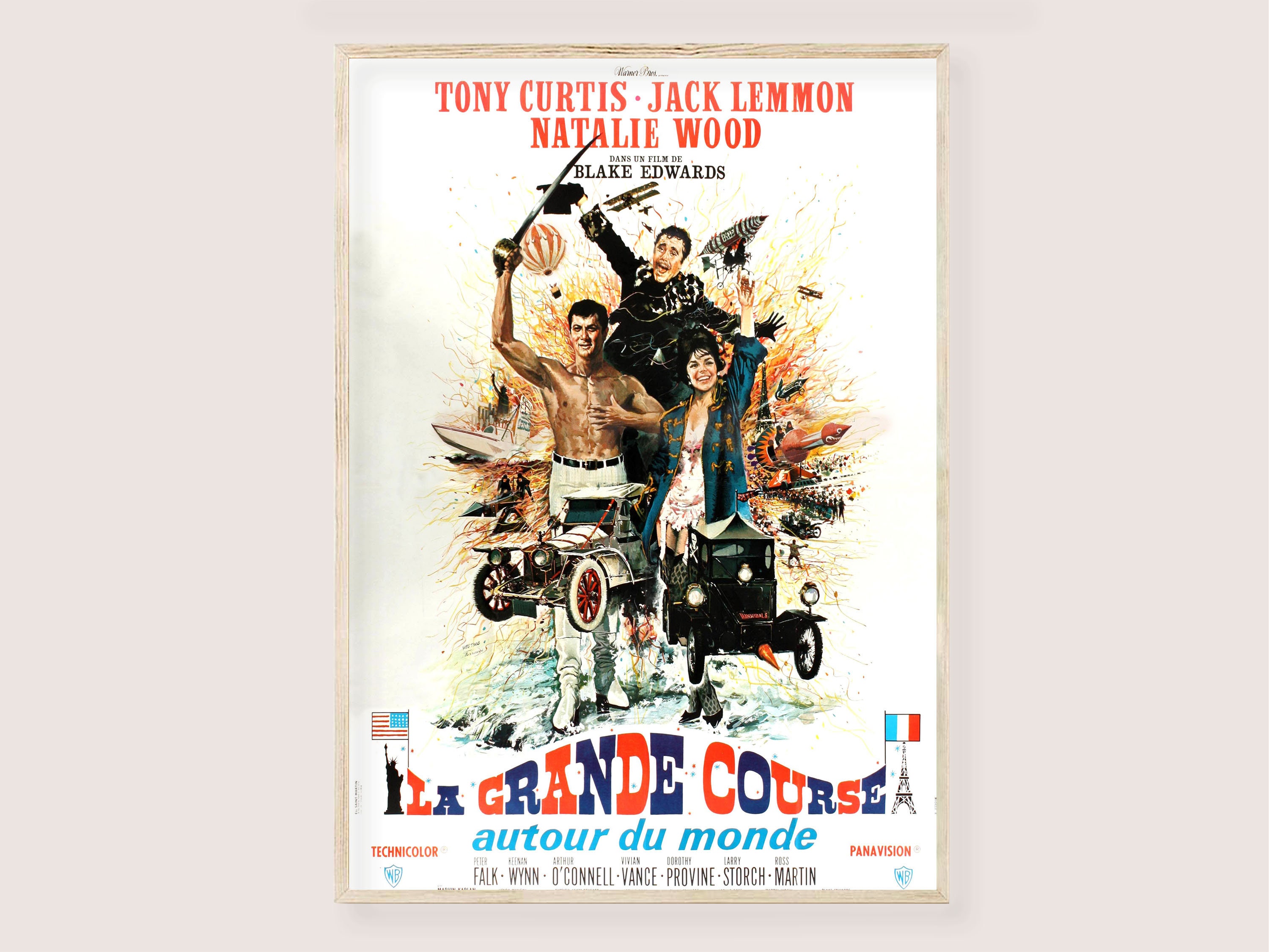 THE GREAT RACE French Movie Poster - 47x63 in. - 1965 Style B
