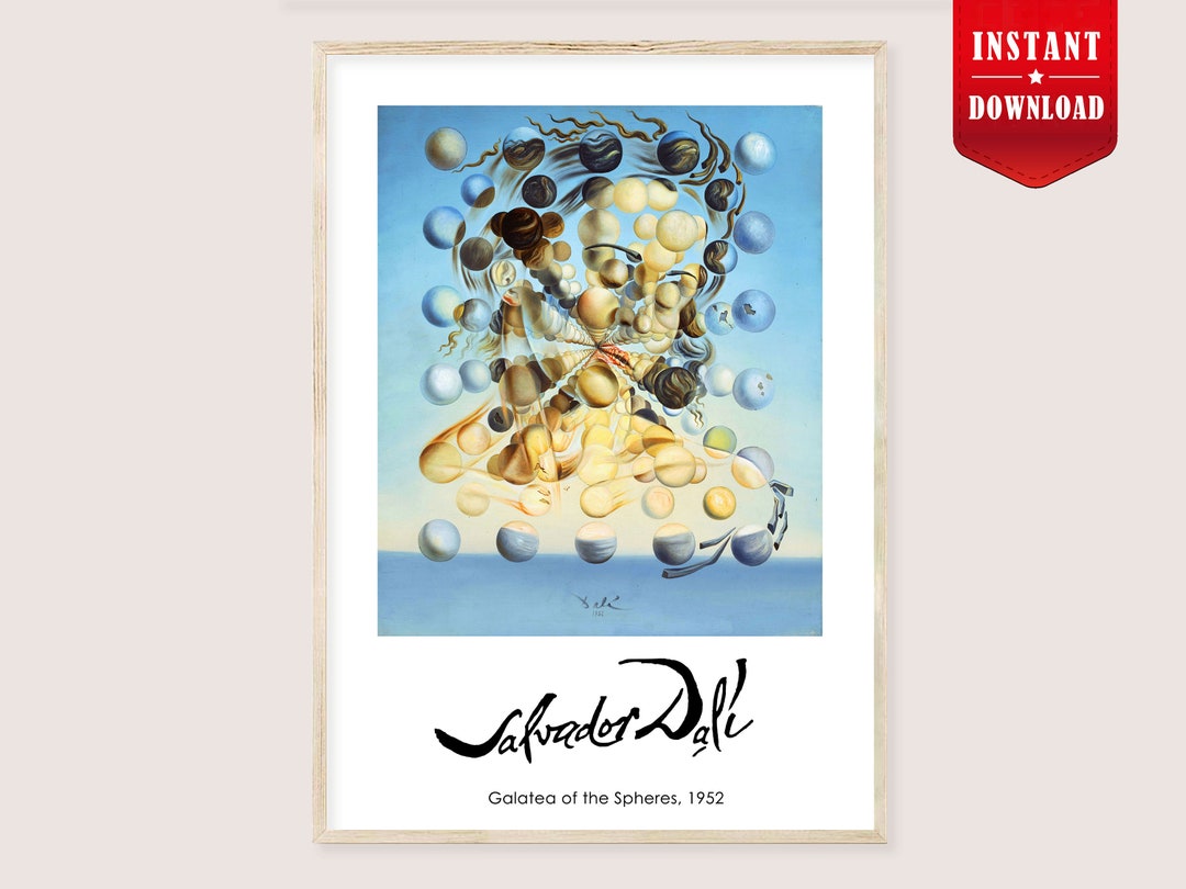 Dali Galatea of the Spheres Art Surreal Print Download - Dali Spheres ...
