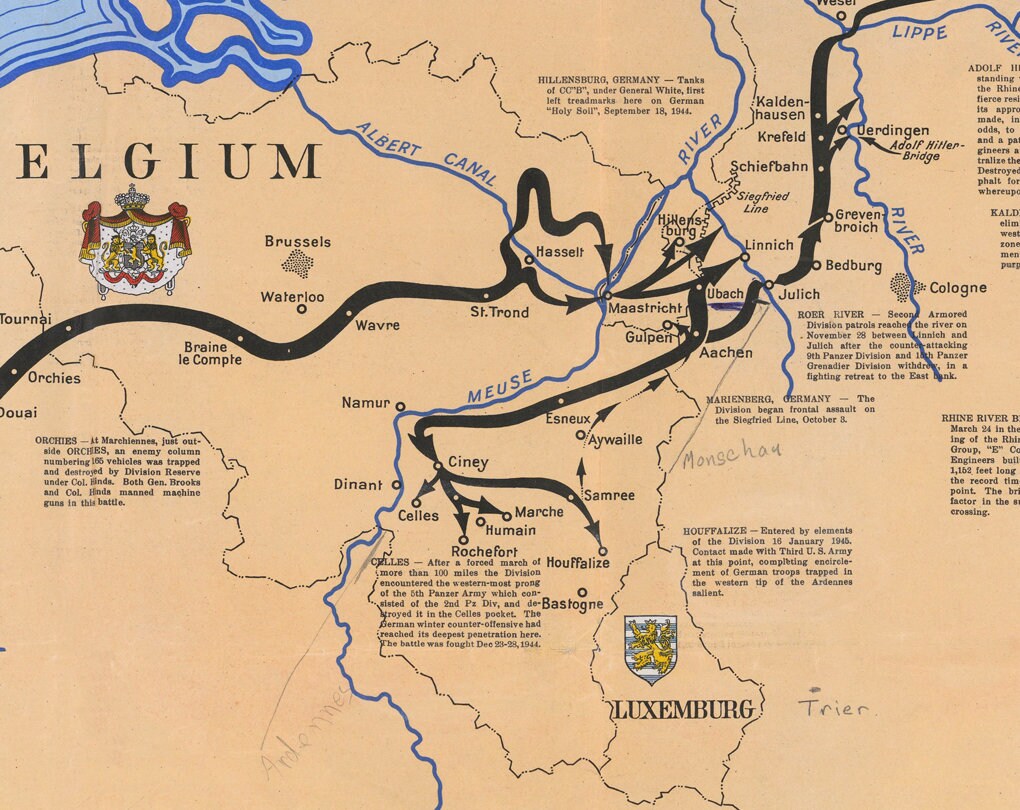 Hell on Wheels World War 2 Map Download - WW II History Map United ...