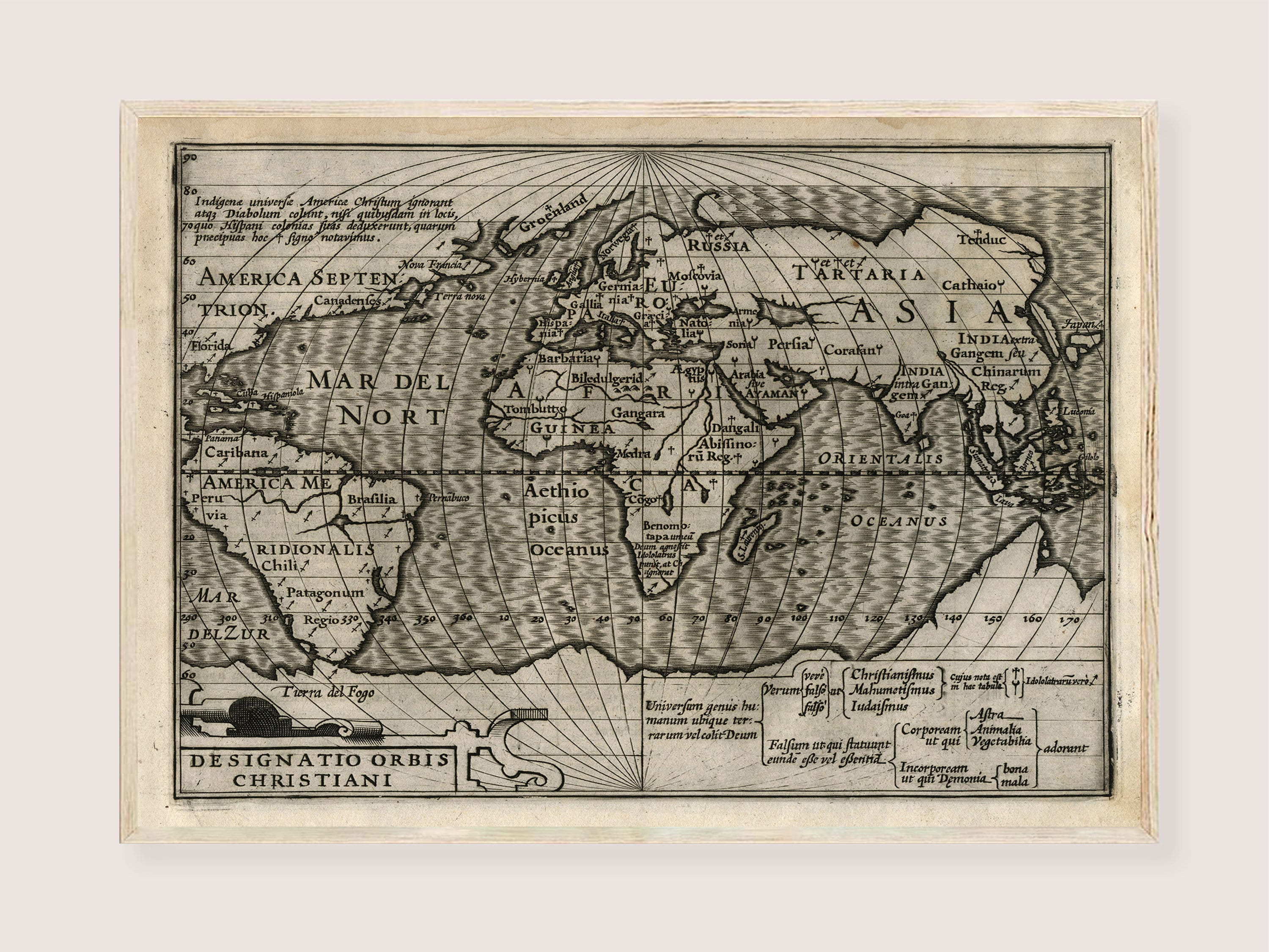 アンティーク ドイツ ローゼル 1641年の世界地図復刻 四元素 版画風印刷紙 il_fullxfull.4389474108_cy85.jpg