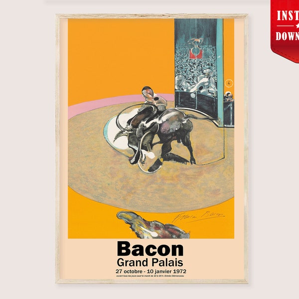 Francis Bacon Art Exhibition Print Download Emotional Art Francis Bacon Poster Digital Bacon Surreal Art Print Poster Francis Bacon Digital