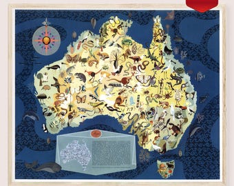 オーストラリア地図 362 ダウンアンダー 旅行 休暇 冒険 島 オズ 地図