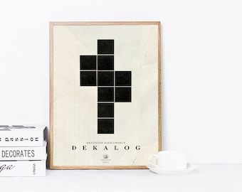 Kieslowski Dekalog Movie Poster Download - Krzysztof Kieslowski Dekalog Poster Print Digital, Polish Retro Cinema Kieslowski Affiche Posters