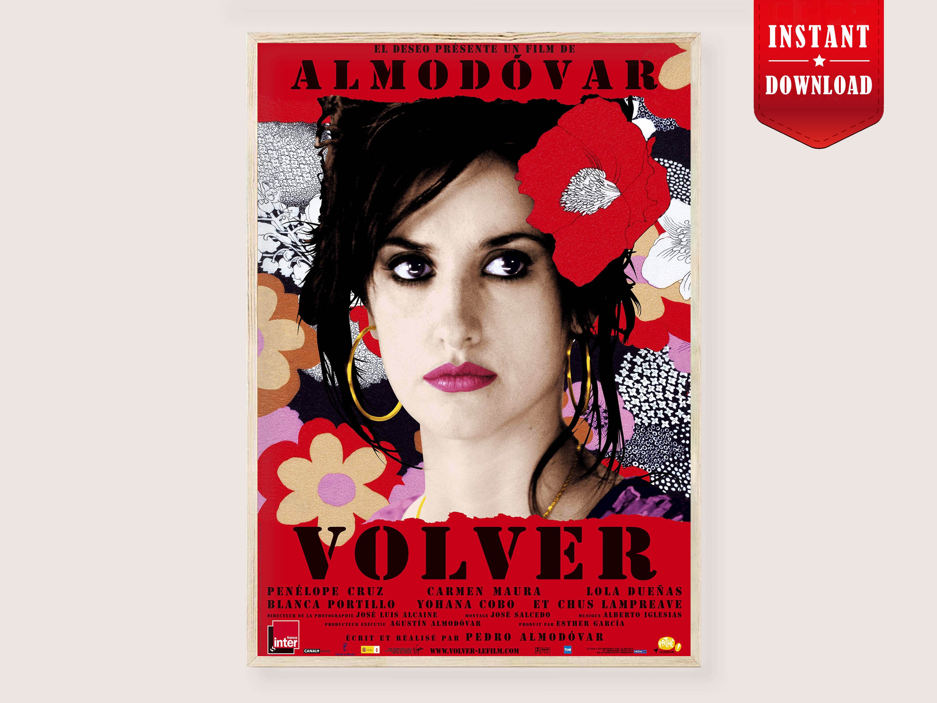 Almodovar Movie Poster Volver Art Print Digital Retro - Etsy