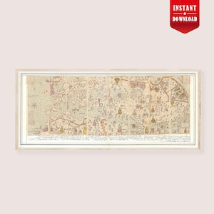 Mappa del mondo antico 1918 Stampa Civiltà classiche Storia Atlante Stile Download digitale