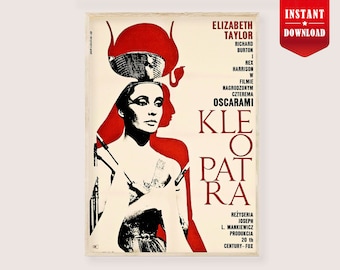 クレオパトラ映画ポスター | 1963年エリザベス・テイラーのプリント