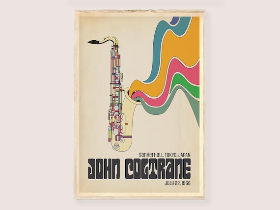 John Coltrane ビンテージポスター ジョンコルトレーン　JAZZ ジョン・コルトレーン ポスター ジャズ プリント - ヴィンテージ