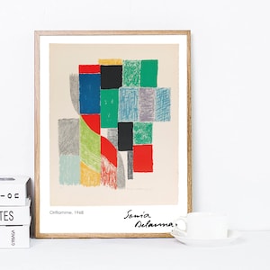Sonia Delaunay Print Geometric Art Poster - Abstract Art Delaunay Print Delaunay Painting Art Print Delaunay Simultanism Reproduction