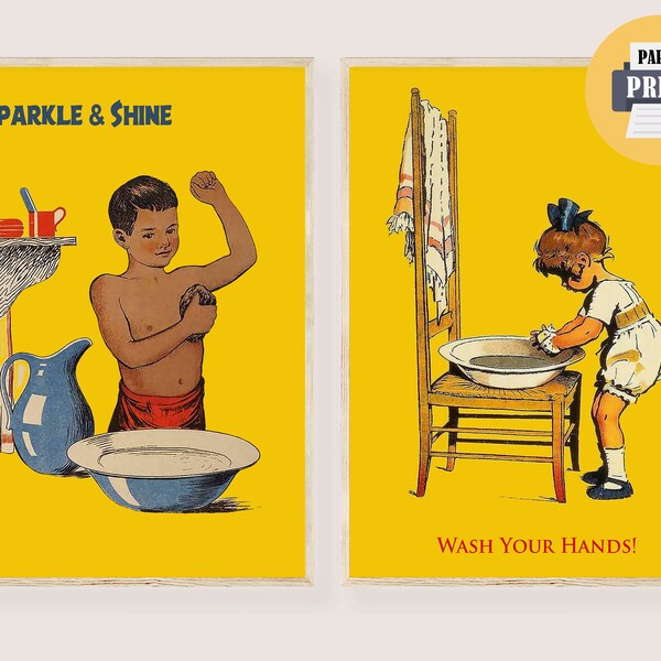 Retro Bathroom Decor - Etsy
