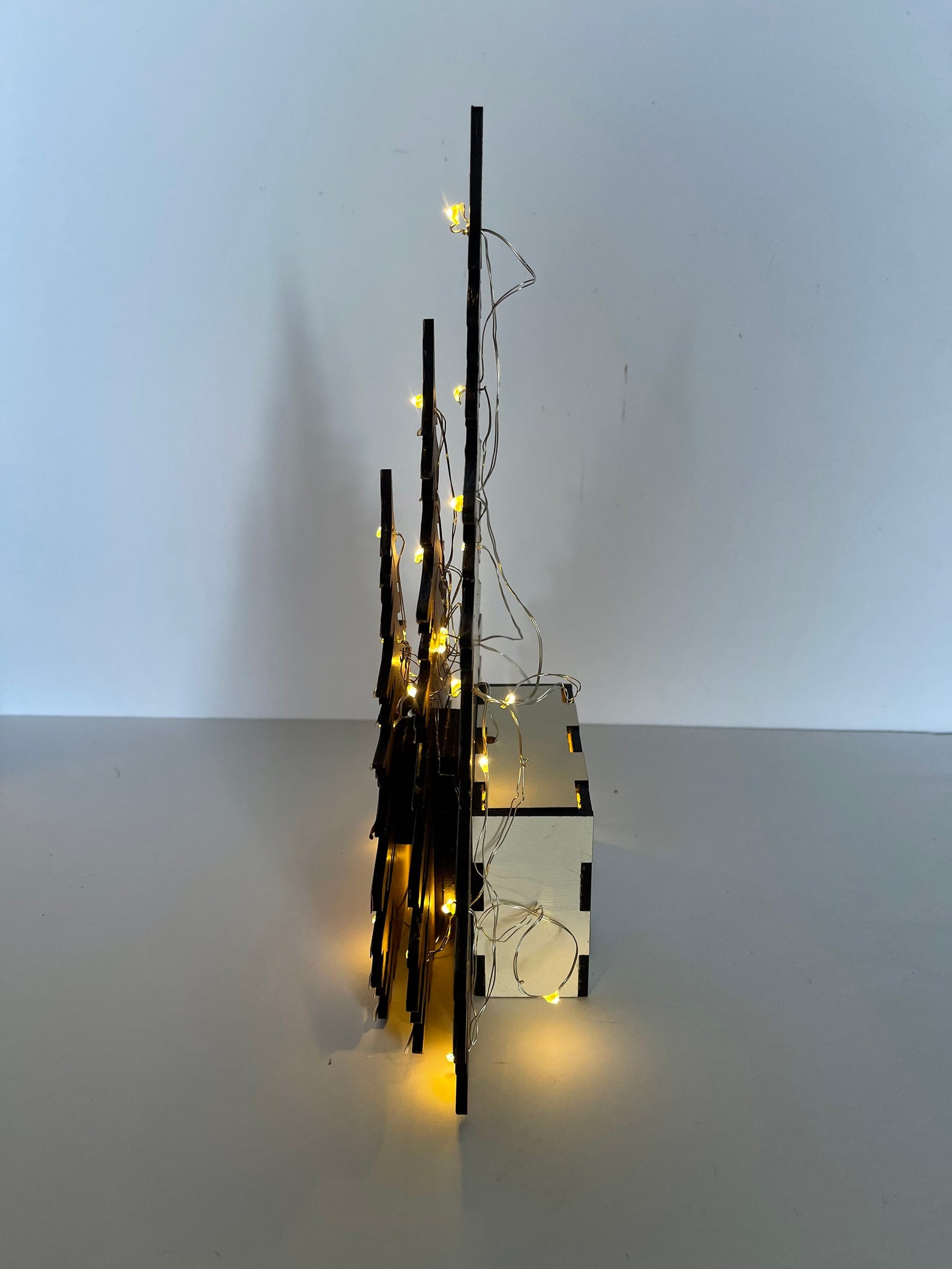 Lighted Trees SVG With Box SVG to Hide Battery Pack Bundle Etsy