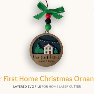 Our First Home 2022 Christmas Ornament SVG, Christmas Ornaments, First home 2022 Ornament, Home Christmas Ornament, 2022 Christmas Ornament