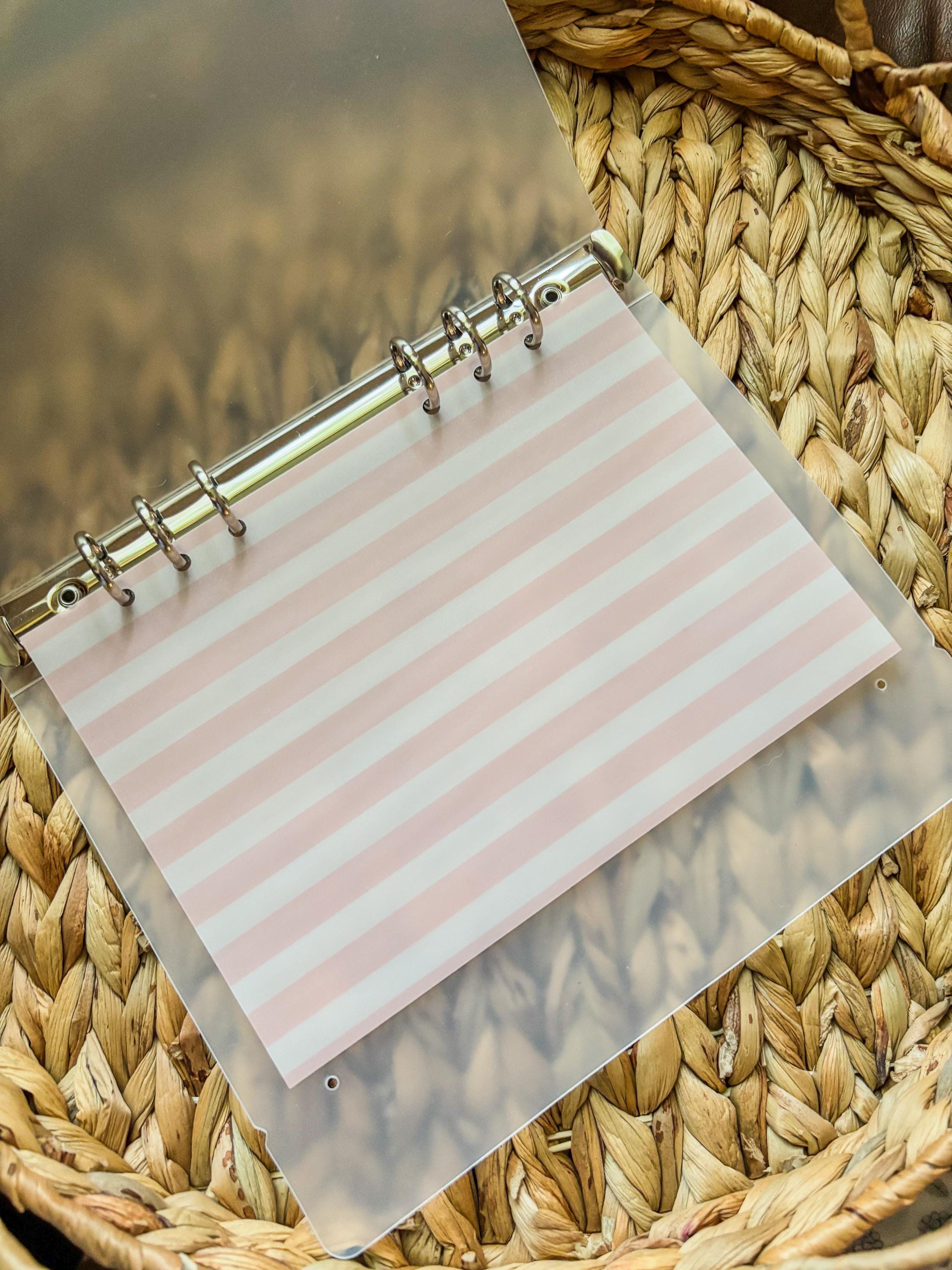 A5, A6 Planner Dashboard | Planner Insert | Vellum | Laminated | Pink | Cash Envelopes | Budget - Thumbnail 3