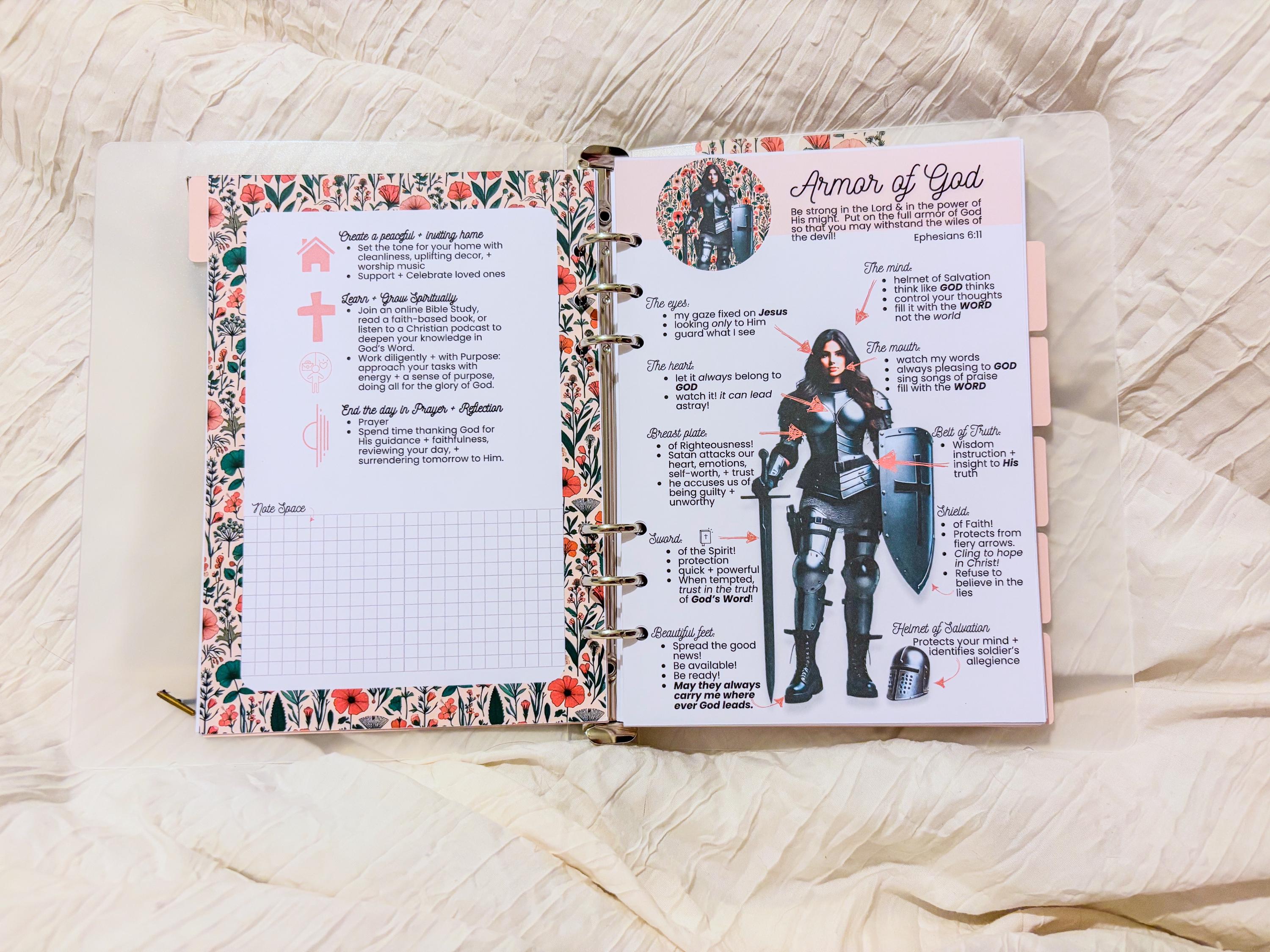 More Like Jesus Challenge Prayer Binder | Printable Christian Binder for Bible Study, Prayer, Worship & Organization - Thumbnail 2