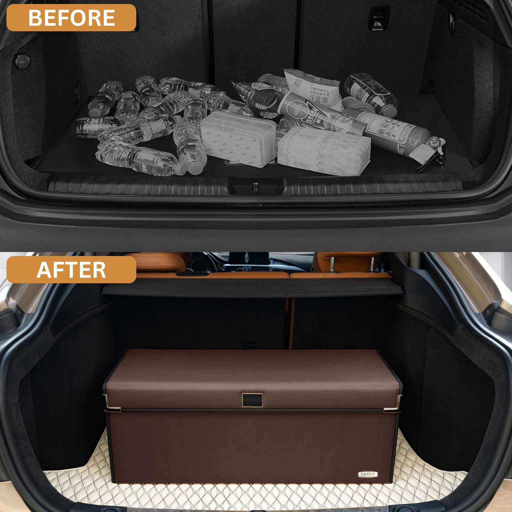 Luxus Premium Seamless Car Trunk Organizer, Car Storage Solution, Car ...