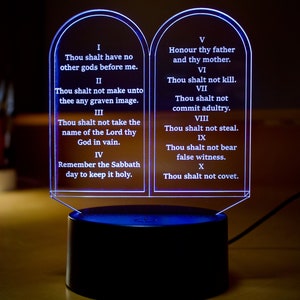 Ten Commandments LED Light image 1