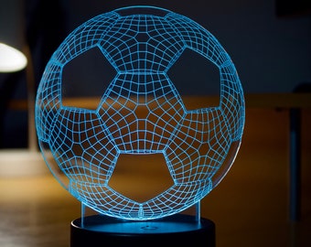 Soccer Ball Edge Lit Sign - Gift for Soccer Players