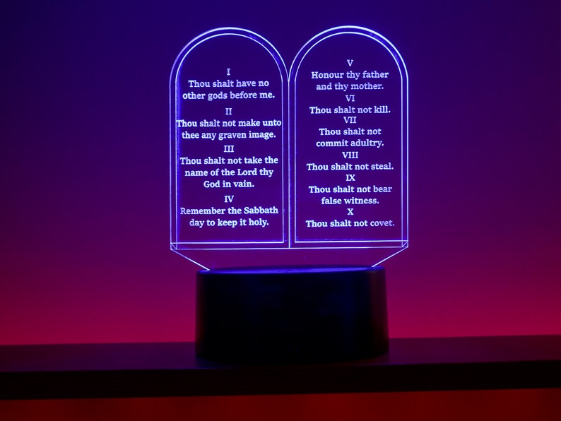 Ten Commandments LED Light image 5