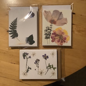 Cartes d'art florales pressées - Chung Crafters