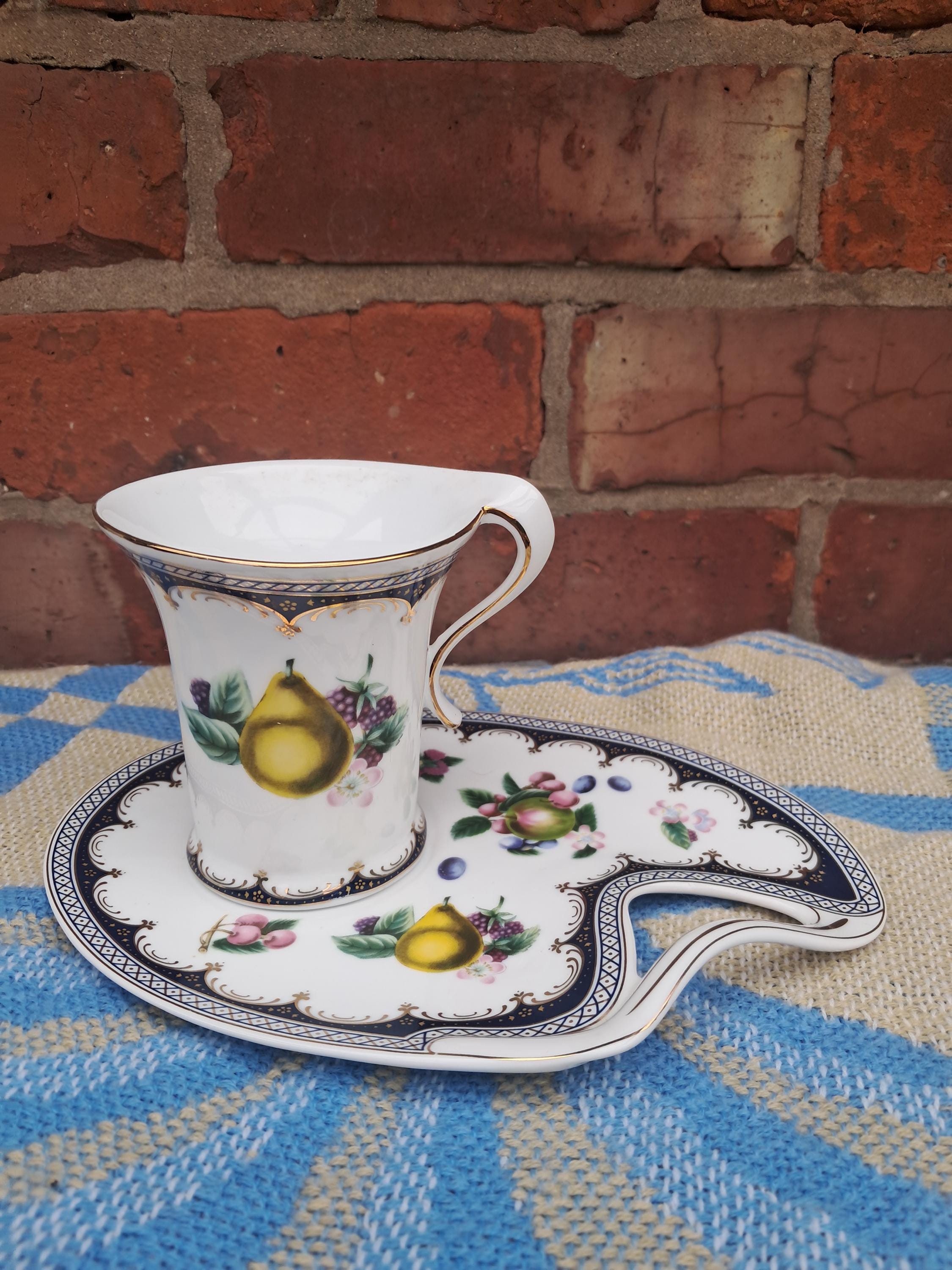 Vintage Leonardo Collection Bone China Cup and Saucer Tennis Set