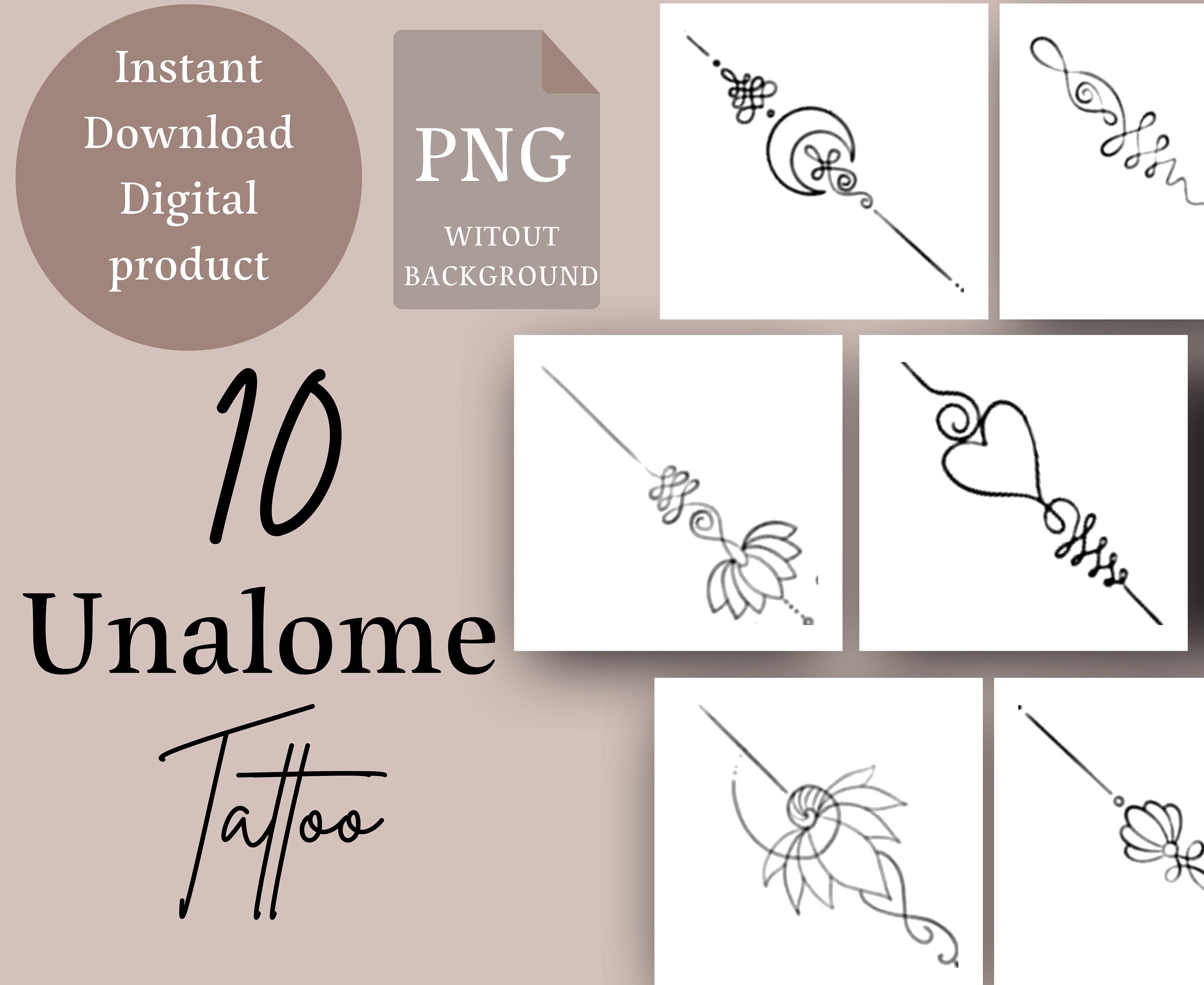 10 Unalome Lotus Flower Boho Unalome Tattoo Spiritual Etsy Chart Unalome Meaning