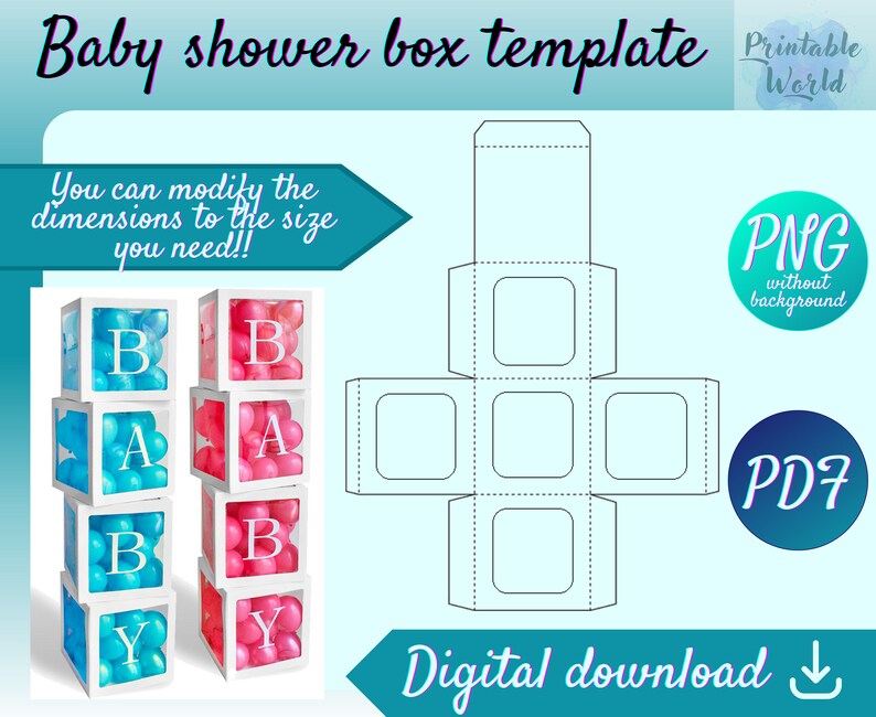 Baby Shower Baby Shower Favor Box Perfect for Occasions Etsy