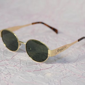 Personalized Sunglasses Custom Sunglasses Oval Sunglasses for Women Men Trendy Sun Glasses Classic Shades