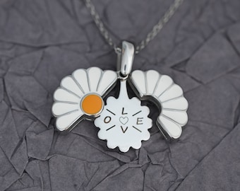 Personalized Daisy Locket Necklace – Hidden Message, Christian Gift
