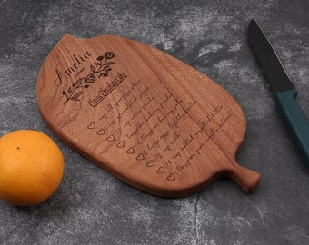 Handwritten Recipe Cutting Board, Mother’s Day | Sympathy Gift, Grandmother Family Keepsake