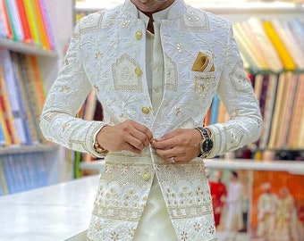 Cream Jodhpuri Suit - Etsy