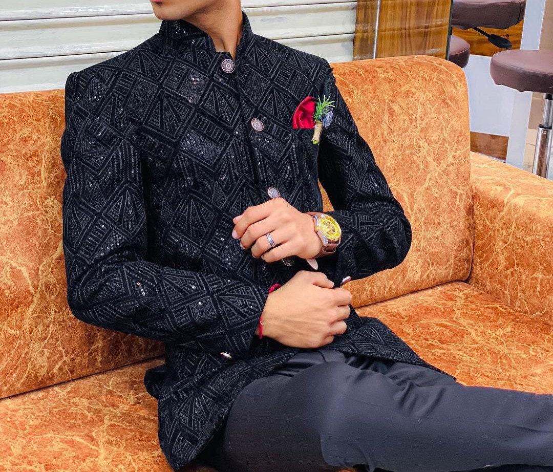 Buy Black Jodhpuri Suit Online In India 