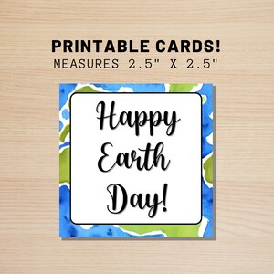 Happy Earth Day Cookie Card, 2.5 x 2.5 Inch Earth Day Card