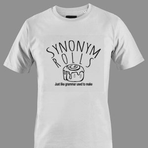 Synonym Rolls Shirt English Teacher T Shirt Funny Grammar Shirt Book Lover  Gift
