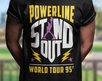 Powerline World Tour Shirt | Disney Goofy Movie | Distressed Stand Out Tour Shirt