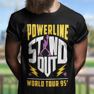 Powerline World Tour Shirt | Disney Goofy Movie | Distressed Stand Out Tour Shirt