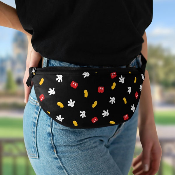 Mickey Mouse Pattern Fanny Pack | Disney Bags | Disney Parks | Vacation Bag