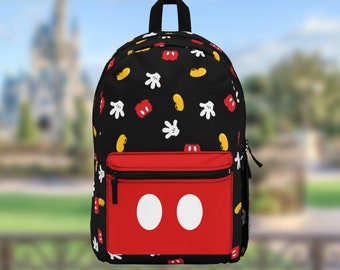 Mickey Mouse Black Backpack | Disney Inspired Backpack | DisneyBound | Parks Bag | Cruise Line | Vacation