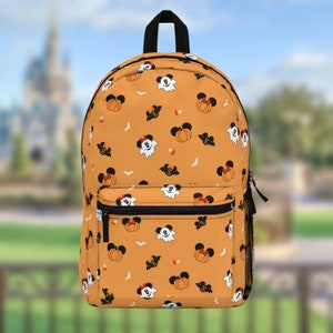 Halloween Mickey Backpack | Boo to You | Not so Scary | Disney Bag | Orange Backpack