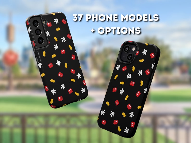 Mickey Mouse Black Phone Case Iphone, Galaxy, Pixel Disney Phone Case