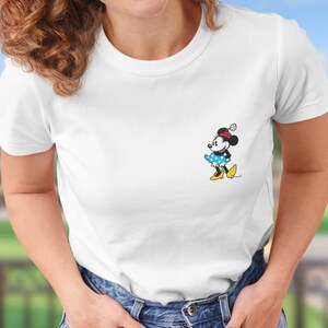 Minnie Mouse Pocket Shirt | Vintage Disney Shirt | Pocket Size Print | Disney Matching Tees
