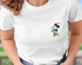 Minnie Mouse Pocket Shirt | Vintage Disney Shirt | Pocket Size Print | Disney Matching Tees