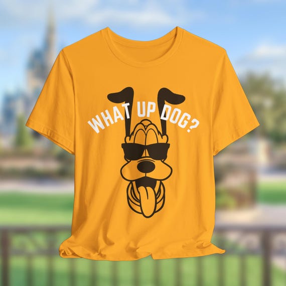 US Disney Parks限定☆男女兼用 プルート What up Dog? Tシャツ Pluto What up Dog Shirt | Disney Shirt | Pluto Shirt