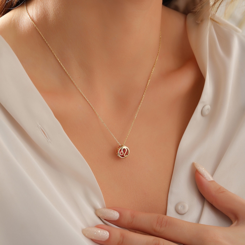 Collier minimaliste du zodiaque, pierre de naissance et signe du zodiaque, cadeau de fête des mères pour elle, collier astrologie pour femme, bijou personnalisé pour maman image 4