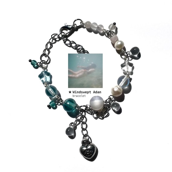 ichiko aoba inspired bracelet | handmade charm bracelet | album beaded bracelets | windswept adan | fairycore